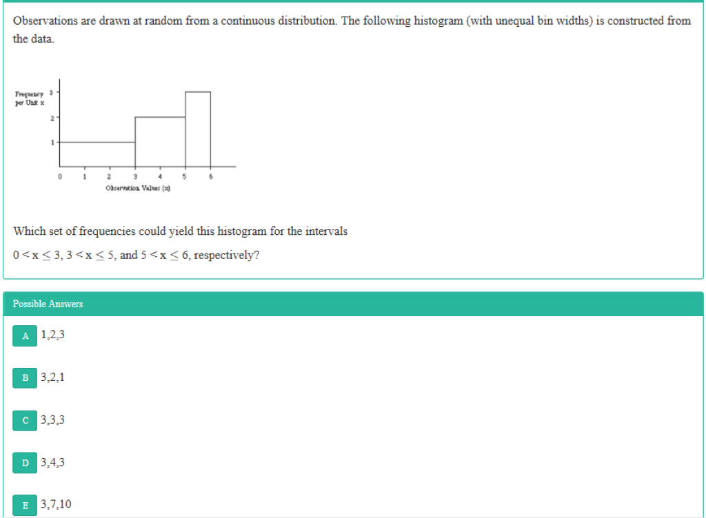 Solved Observations are drawn at random from a continuous