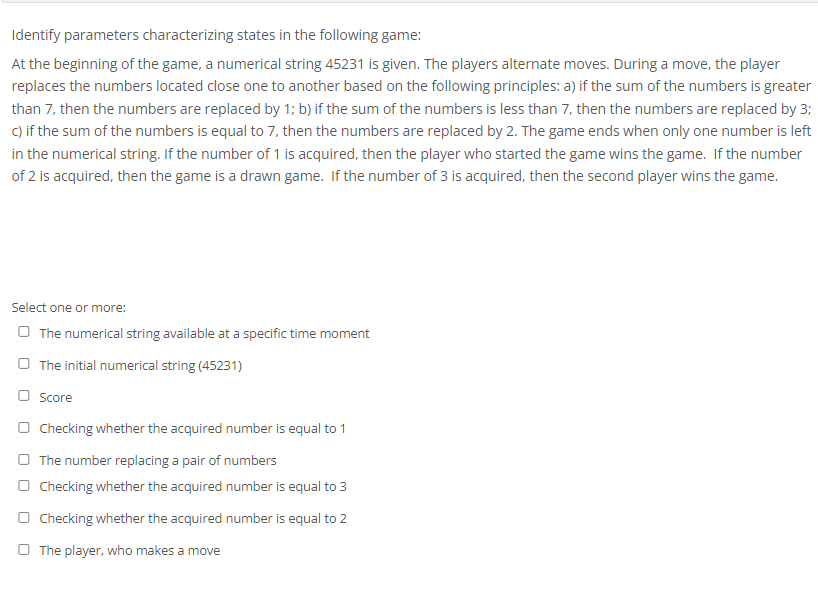 Solved Identify parameters characterizing states in the | Chegg.com
