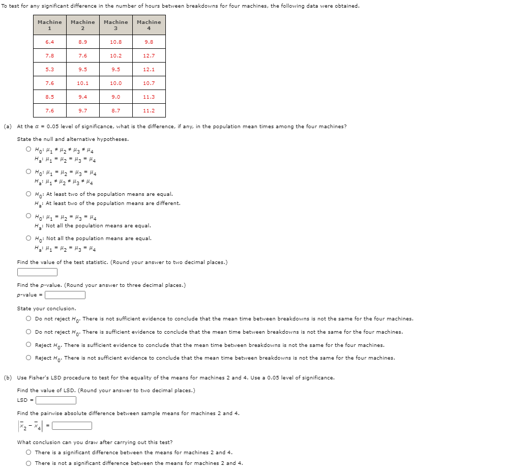 Solved To test for any significant difference in the number | Chegg.com