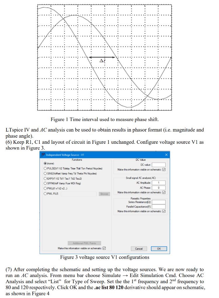 Solved Procedure 1 (1) Start LTSPICE and create the circuit | Chegg.com