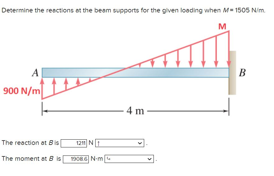 Solved Determine The Reactions At The Beam Supports For The | Chegg.com