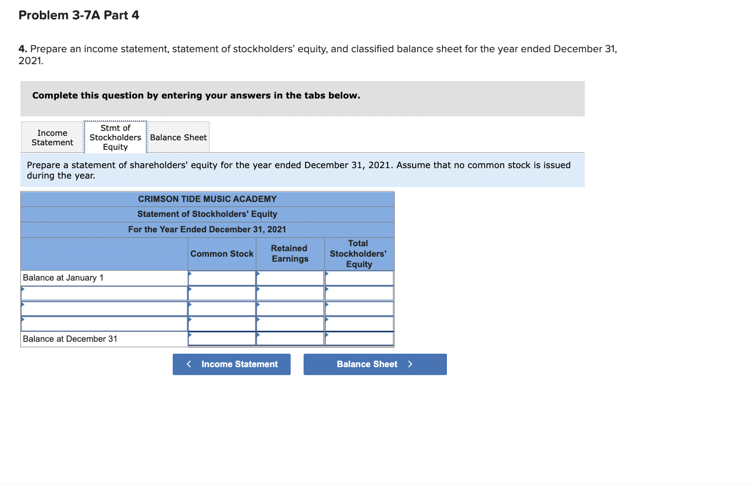 Solved ! Required information Problem 3-7A Complete the | Chegg.com