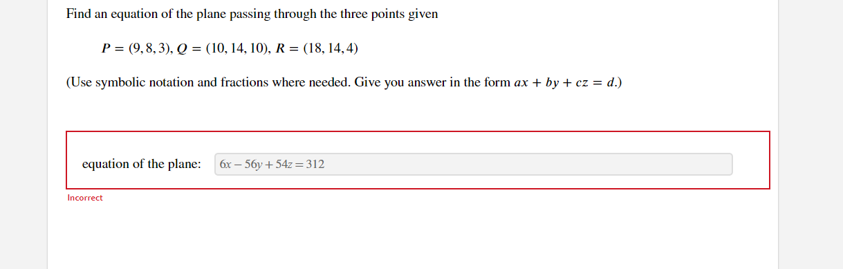 Solved Find the equation of the plane with normal vector | Chegg.com