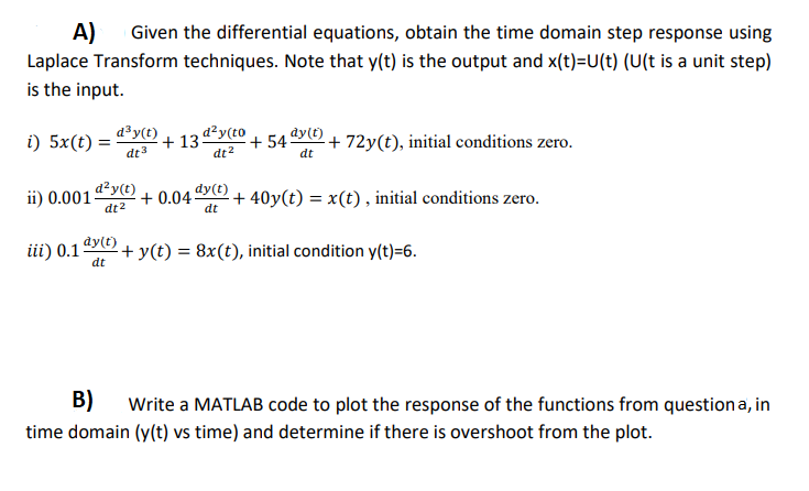 Solved Please Solve B By Providing The Full Matlab Code And | Chegg.com