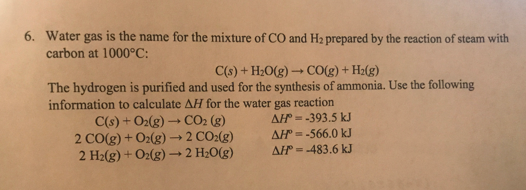 solved-water-gas-is-the-name-for-the-mixture-of-co-and-h2-chegg