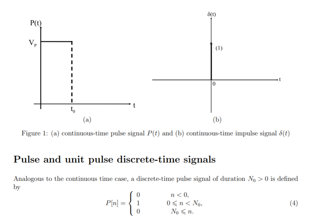 Solved Pulse and Impulse continuous-time signals A | Chegg.com
