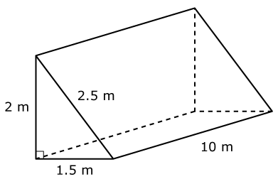 Solved Find the total surface area of this prism. [Type your | Chegg.com