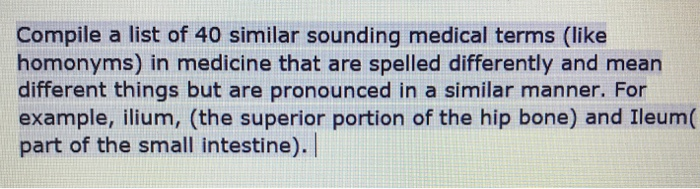 cool sounding medical terms