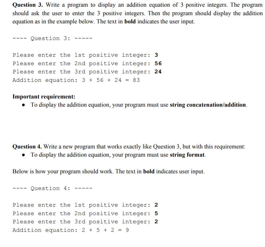 Solved Question 1. Write a program to help the user to make | Chegg.com