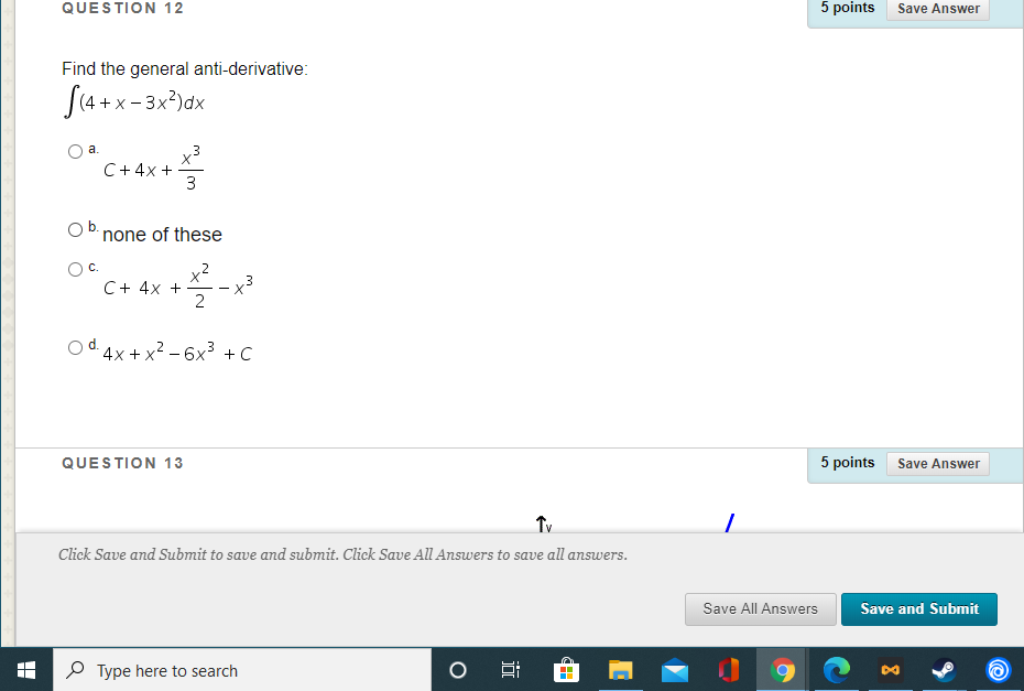 Solved QUESTION 12 5 points Save Answer Find the general | Chegg.com