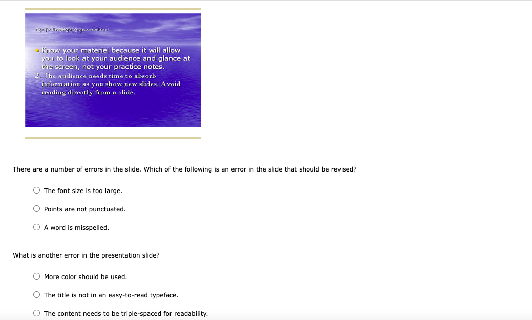 Solved Multimedia presentations can add visual impact to any | Chegg.com