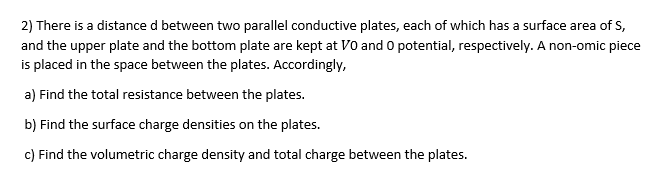 Solved 2) There is a distance d between two parallel | Chegg.com