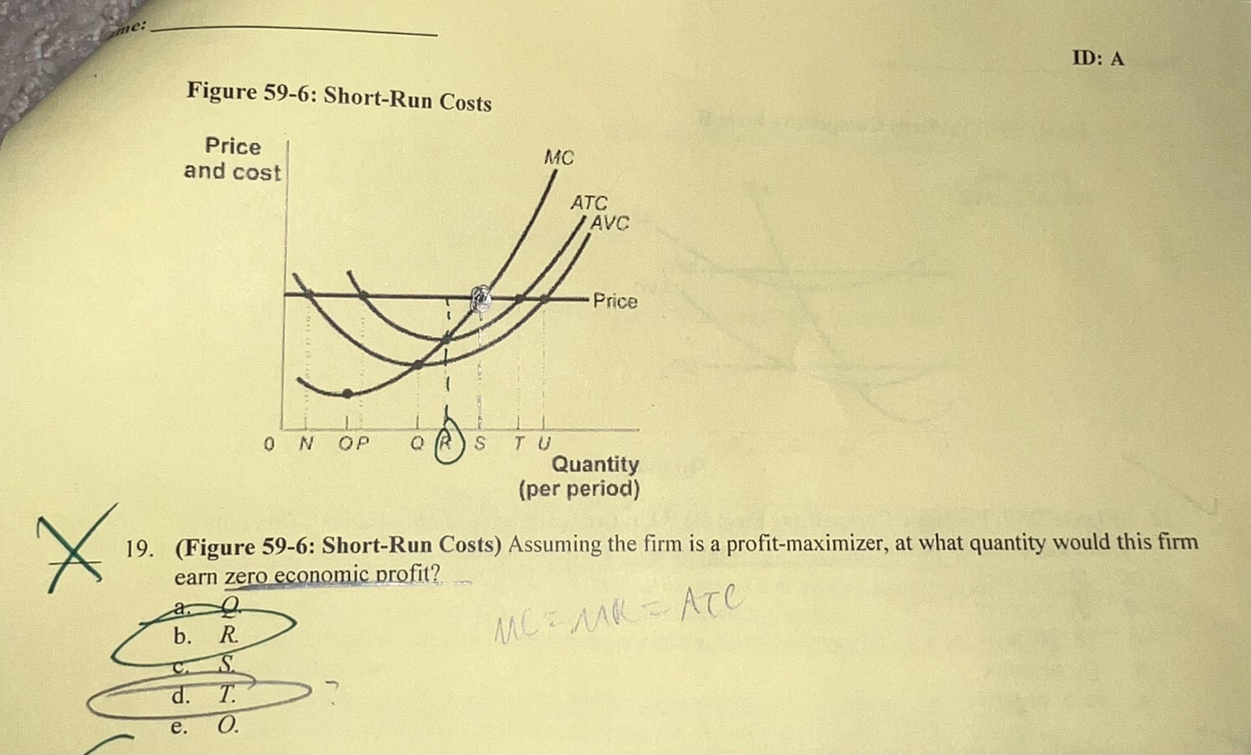 Solved how is b correct???? at quantity R isn’t the firm | Chegg.com
