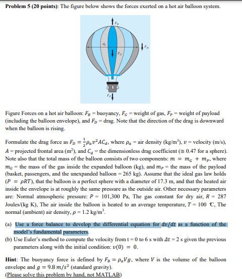 Solved Problem 5 (20 points): The figure below shows the | Chegg.com