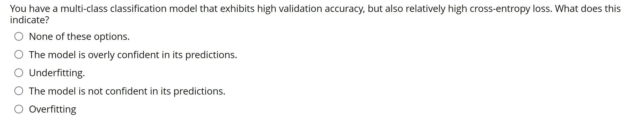 Solved You have a multi-class classification model that | Chegg.com