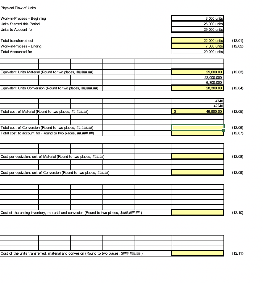 Physical Flow of Units Work-in-Process - Beginning | Chegg.com