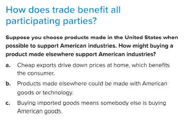 Solved How does trade benefit all participating parties? | Chegg.com
