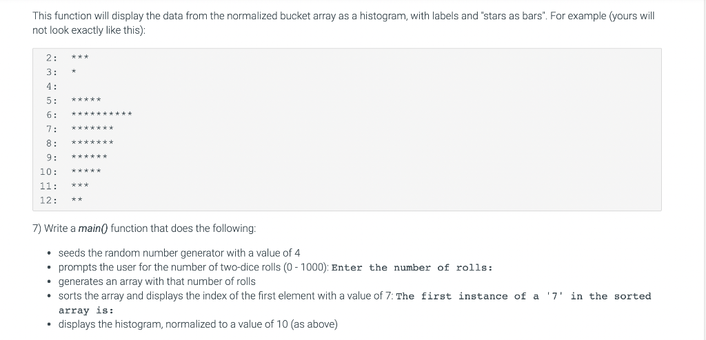 Solved 6.43 PROJECT: Dice Histogram Rolling a single | Chegg.com