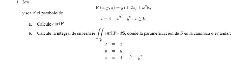 \[ \begin{array}{c} \mathbf{F}(x, y, z)=y \mathbf{i}+2 z \mathbf{j}+x^{2} \mathbf{k}, \\ z=4-x^{2}-y^{2}, z \geq 0 . \end{arr