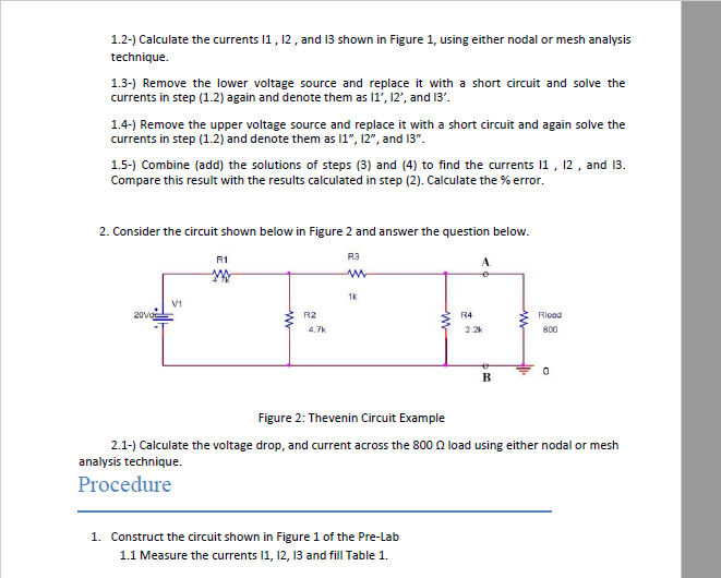Solved 1-) Consider the circuit shown in Figure 1 and | Chegg.com