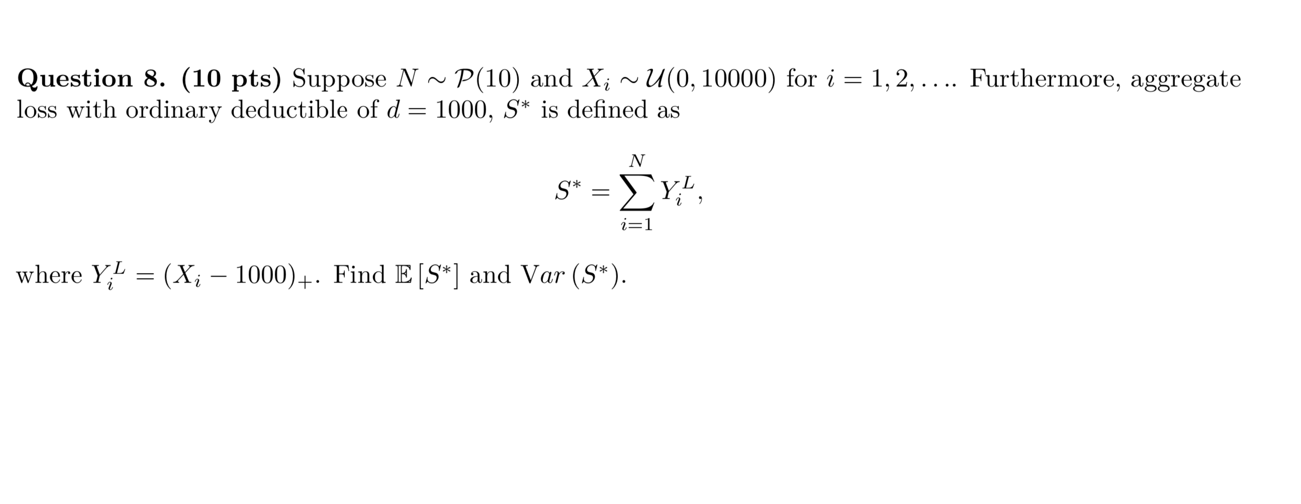 Question 8 10 Pts Suppose N P 10 And X P 10 Chegg Com