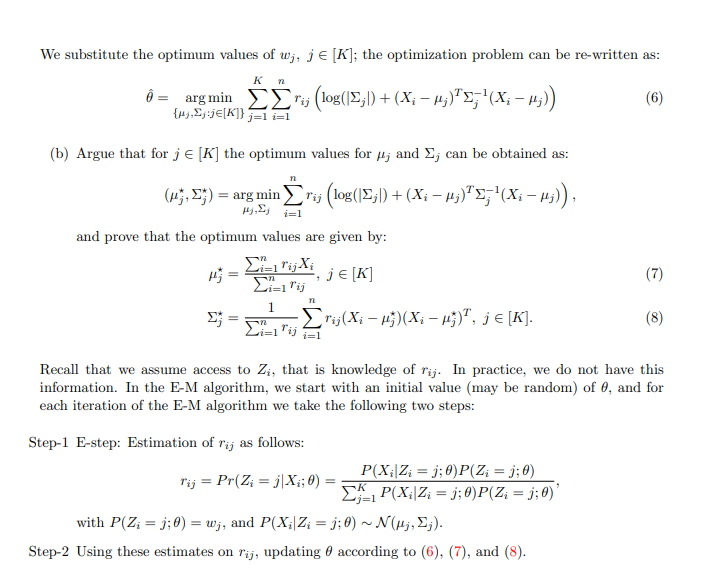 Problem 2 Gaussian Mixture Model In The Gaussian Chegg Com