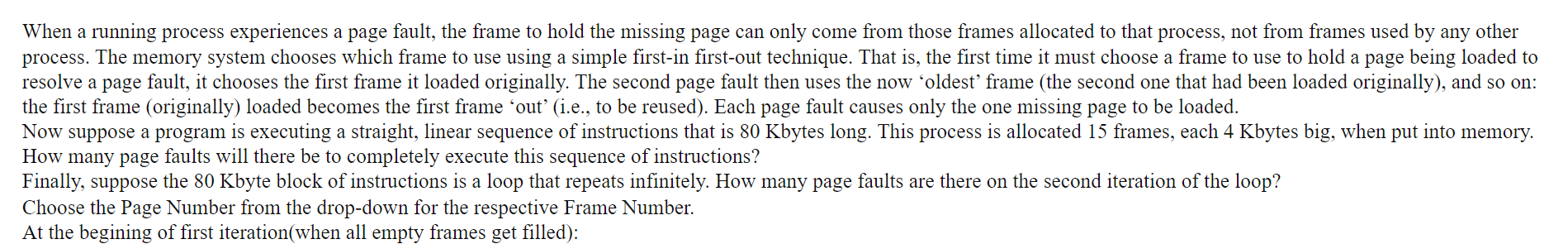 Solved Each frame can have up to 24 pages when I was | Chegg.com