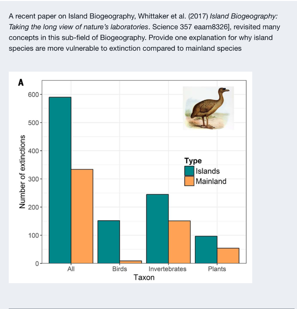 A recent paper on Island Biogeography, Whittaker et al. (2017) Island Biogeography:
Taking the long view of natures laborato