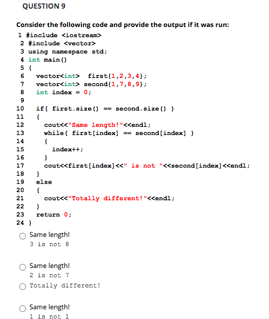 Solved QUESTION 12 Given: bool a=false; int b=0; int c=23; | Chegg.com