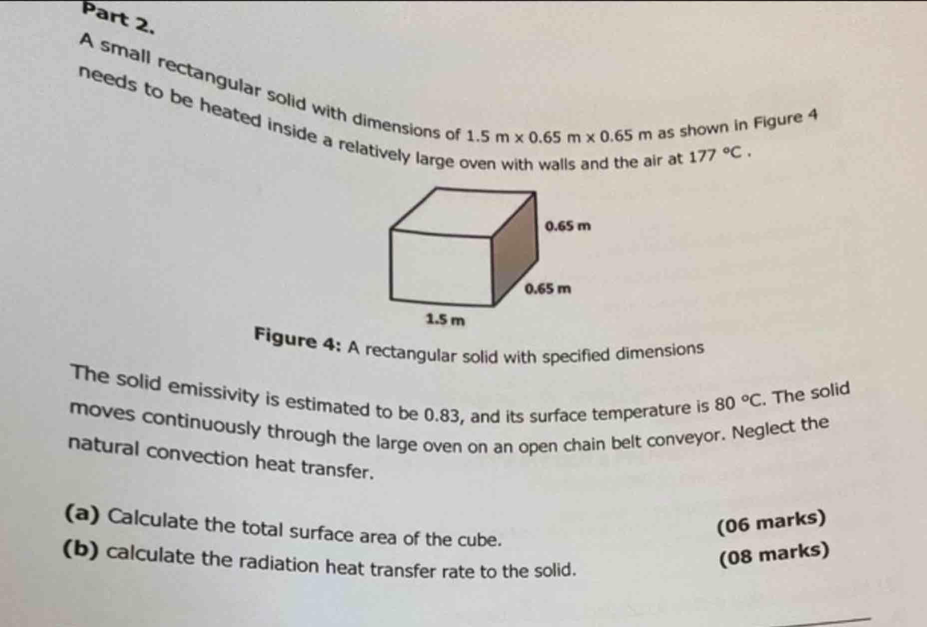 Solved A small rectangular solid with dimensions of | Chegg.com