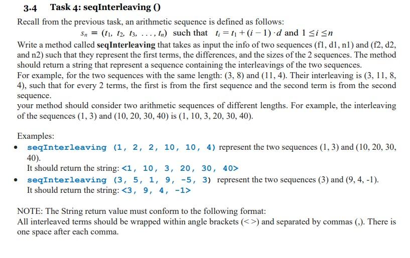 Solved Java code, no system.out.println needed and no | Chegg.com