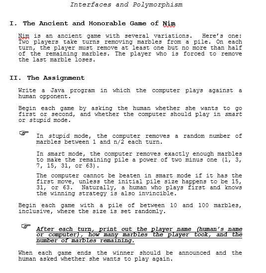 Interfaces and Polymorphisnm I The Ancient and Chegg com