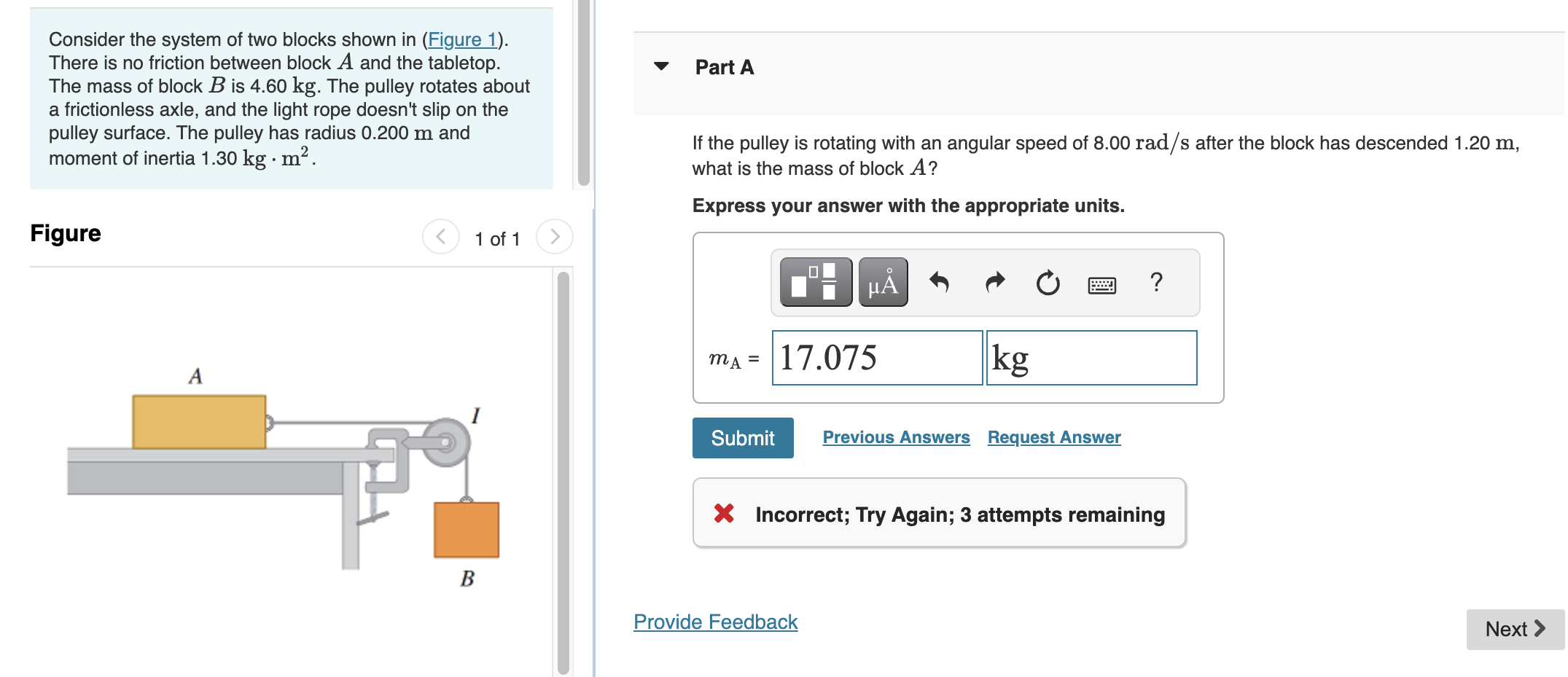 Solved Consider The System Of Two Blocks Shown In (Figure | Chegg.com