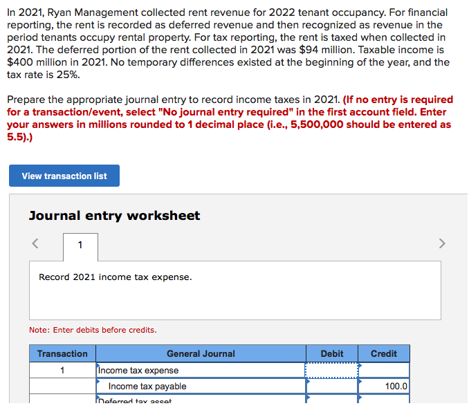 Solved In 2021, Ryan Management collected rent revenue for