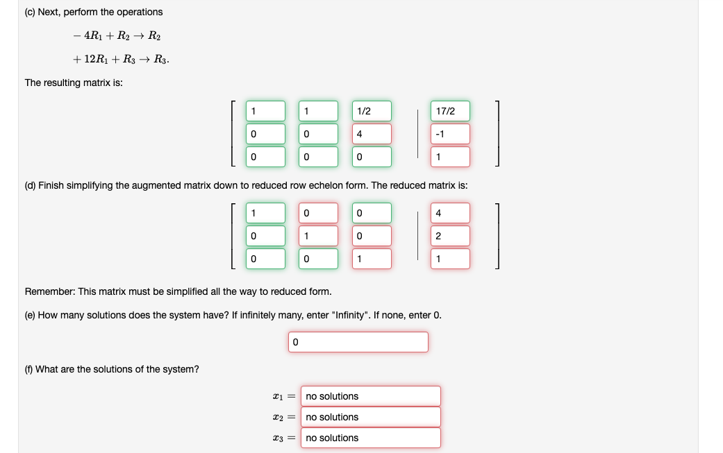 Solved solve the following system using the augmented chegg