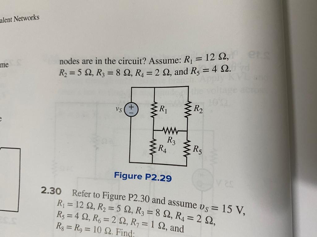 Solved 2.28 Refer to Figure P2.27 and determine the | Chegg.com