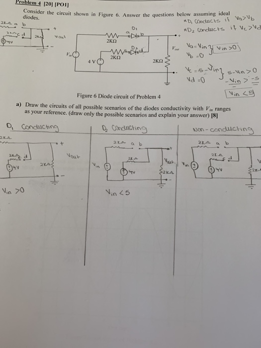 Solved Problem 4 120] [PO1 onsider the circuit shown in | Chegg.com