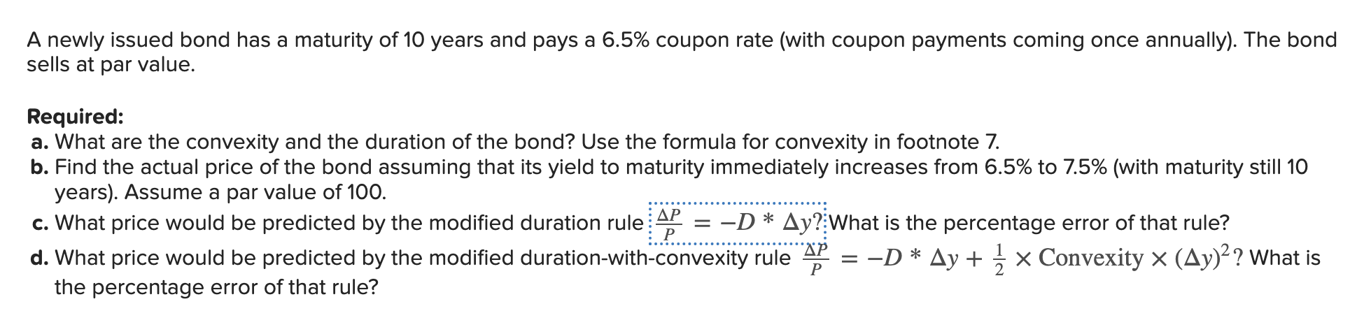 Solved A Newly Issued Bond Has A Maturity Of 10 Years And | Chegg.com