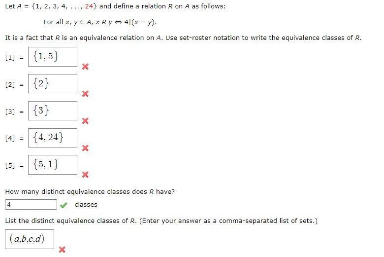 Solved Let A={1,2,3,4,…,24} And Define A Relation R On A As | Chegg.com