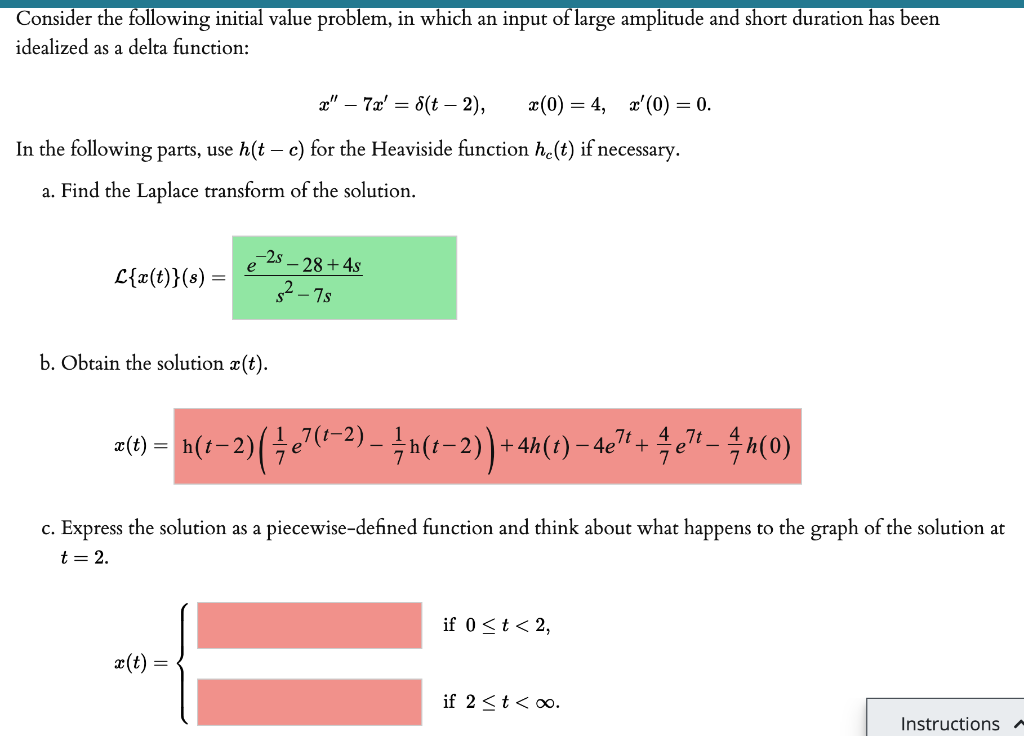 Solved Consider The Following Initial Value Problem, In | Chegg.com