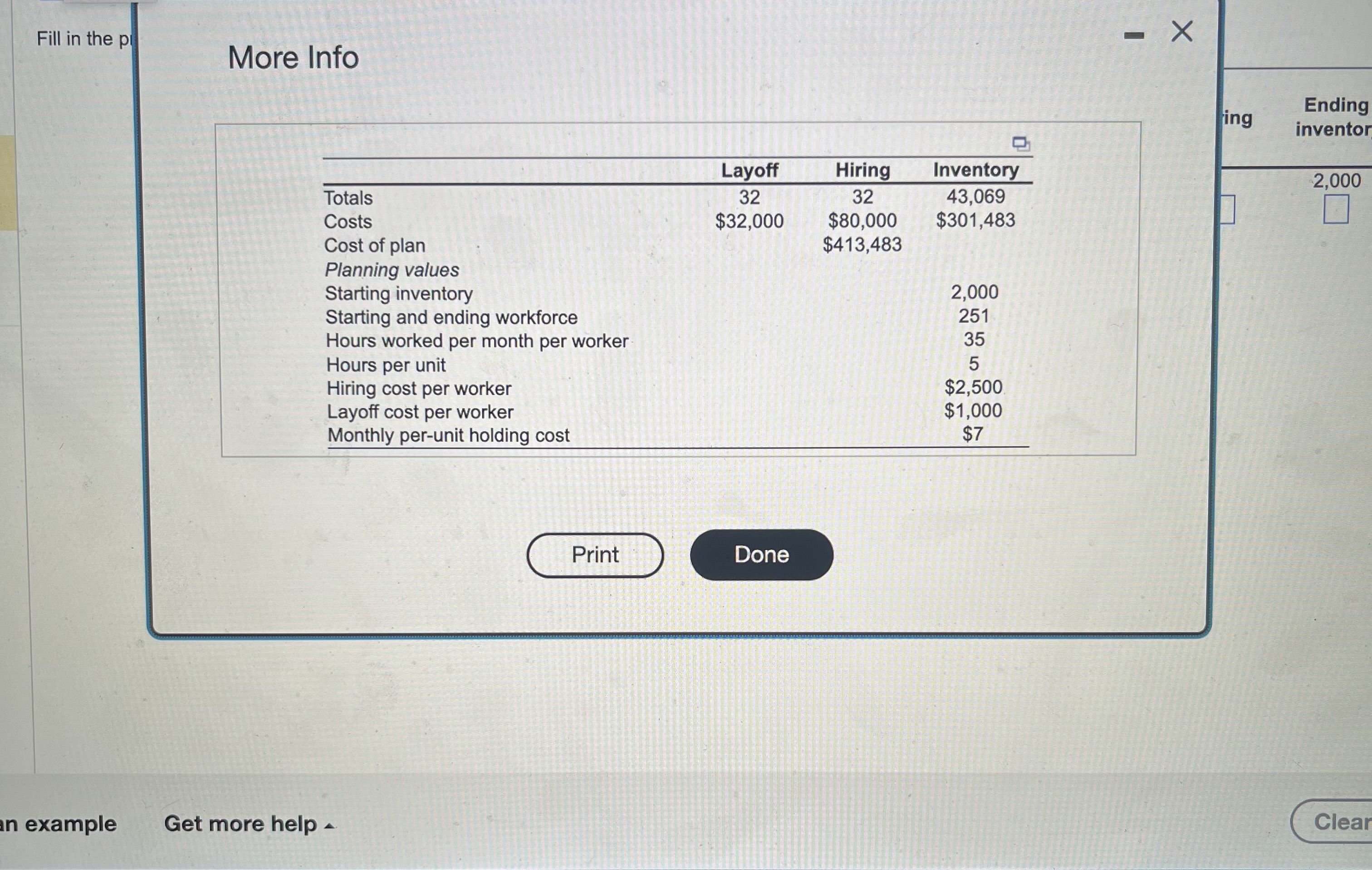 Solved Complete the level production plan, using the | Chegg.com