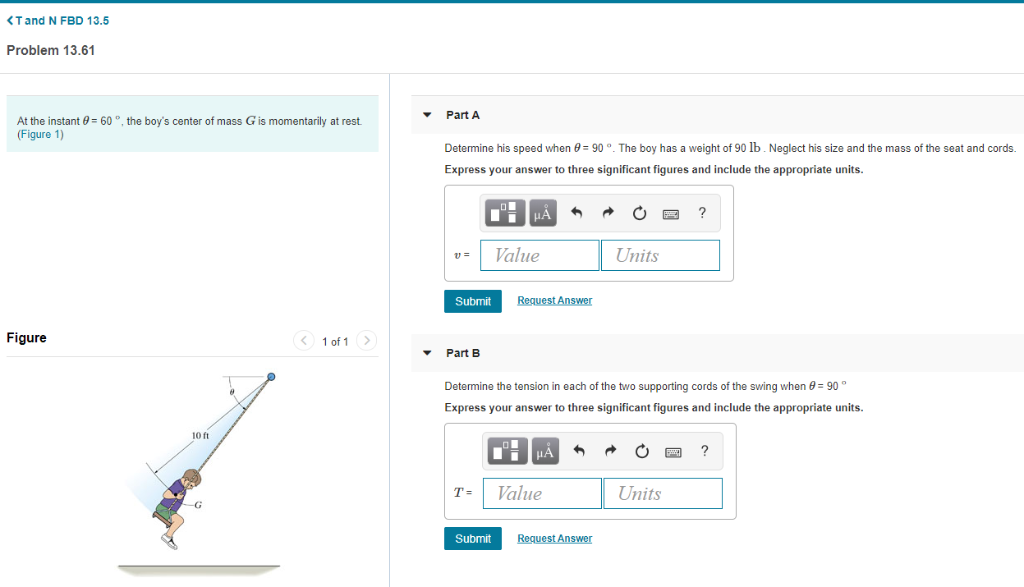 Solved At the instant θ = 60 ∘, the boy's center of mass G | Chegg.com