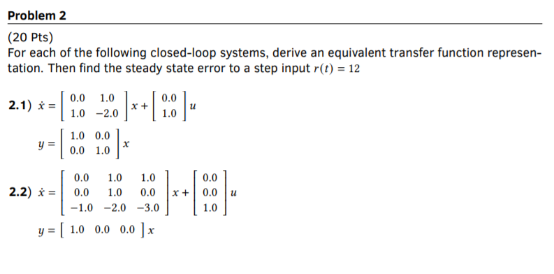 Solved Problem 2 (20 Pts) For Each Of The Following | Chegg.com