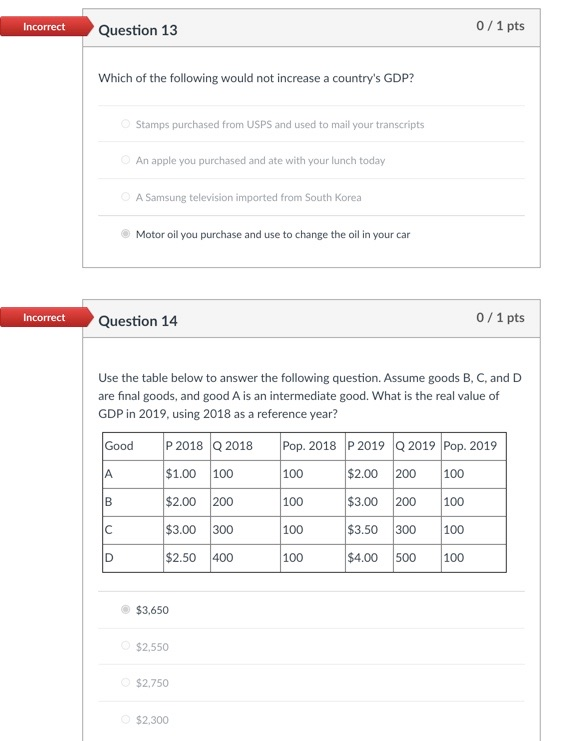 Solved Not sure what I did wrong on these two. if work could | Chegg.com