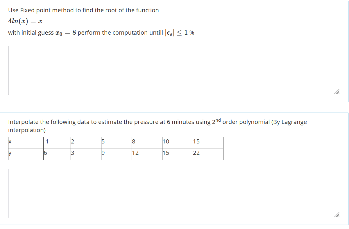 Solved Use Fixed point method to find the root of the | Chegg.com