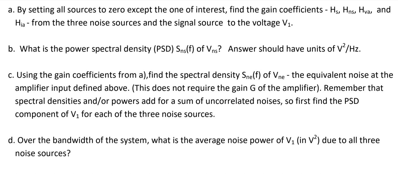 A source Vs with source resistance Rs (= 50 ohms) is | Chegg.com
