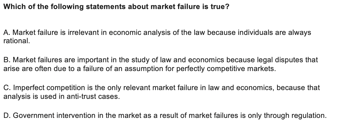 Assumption of imperfect 2025 market