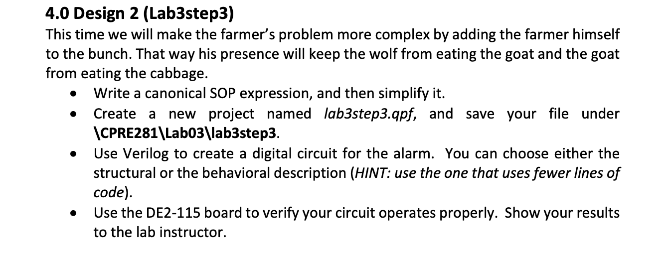 solved-3-0-design-1-you-will-design-and-verify-the-farmer-s-chegg