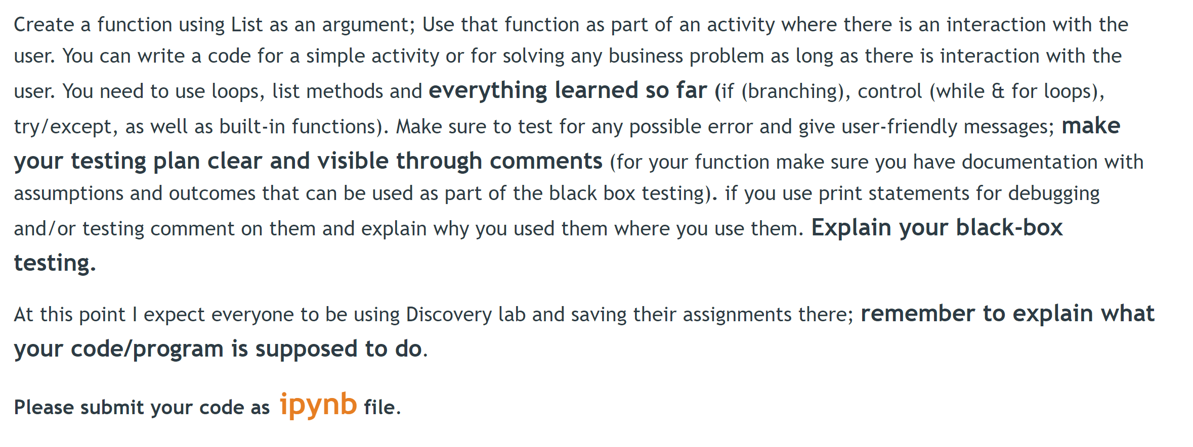 Create a function using List as an argument; Use that | Chegg.com