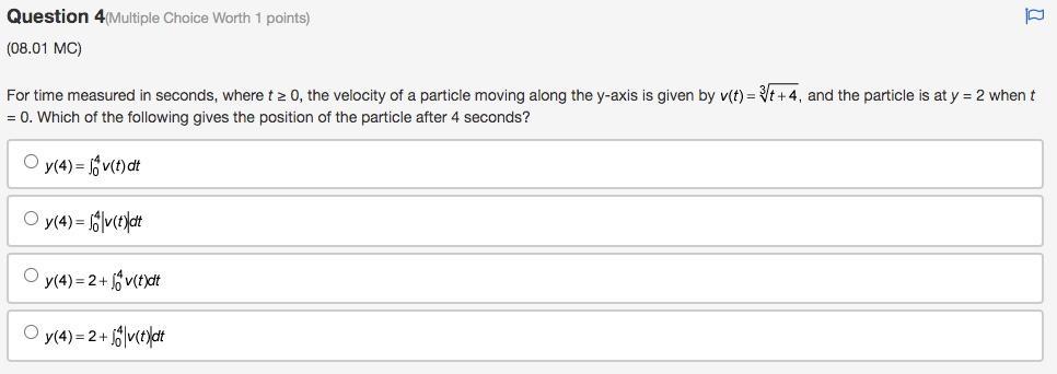 Solved Question 3 Multiple Choice Worth 1 points) (08.01 MC) | Chegg.com